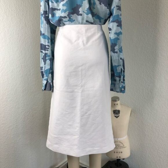 Liviana Conti Side Slit Midi Contrast Skirt - Picture 3 of 12